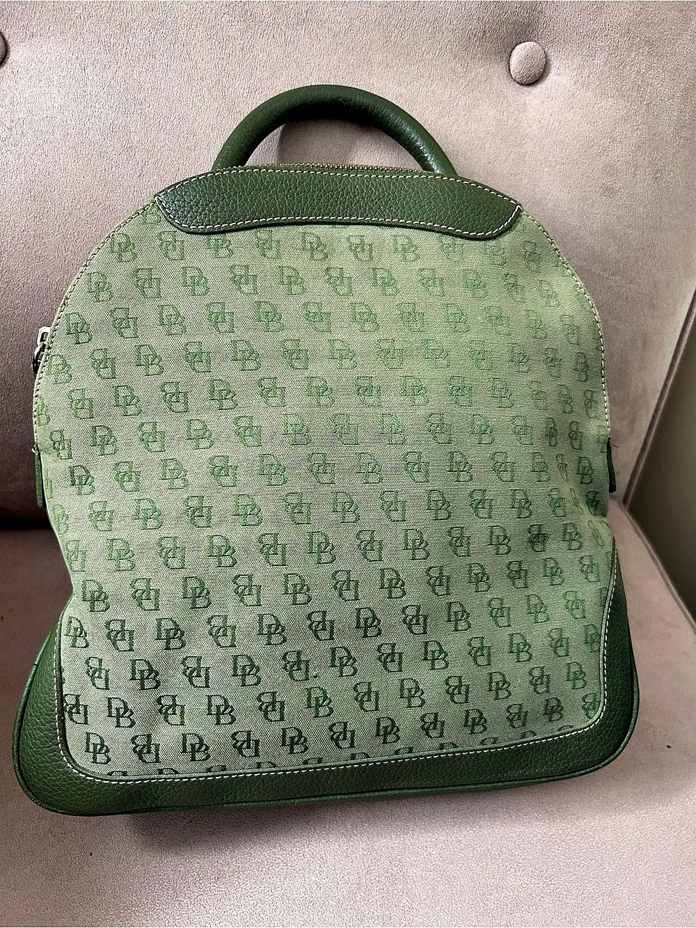Rare vintage Dooney & Bourke Green Backpack